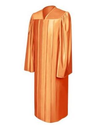 Shiny Orange Choir Robe - Church Choirs